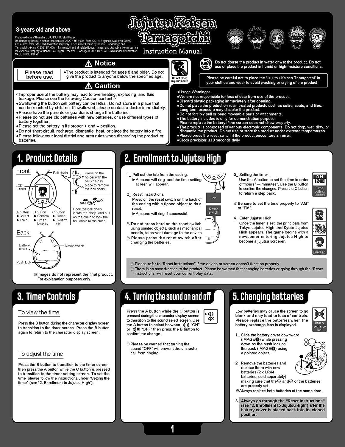 imageTamagotchi Nano x Jujutsu Kaisen Sukuna ver Amazon ExclusiveItadori