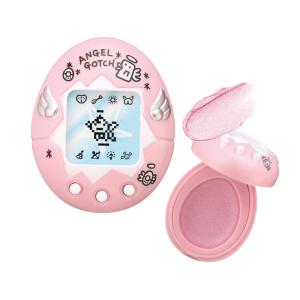 Tamagotchi – Deviltchi (Black) Face/Eye Color(Tenshitchi (Pearl Pink))